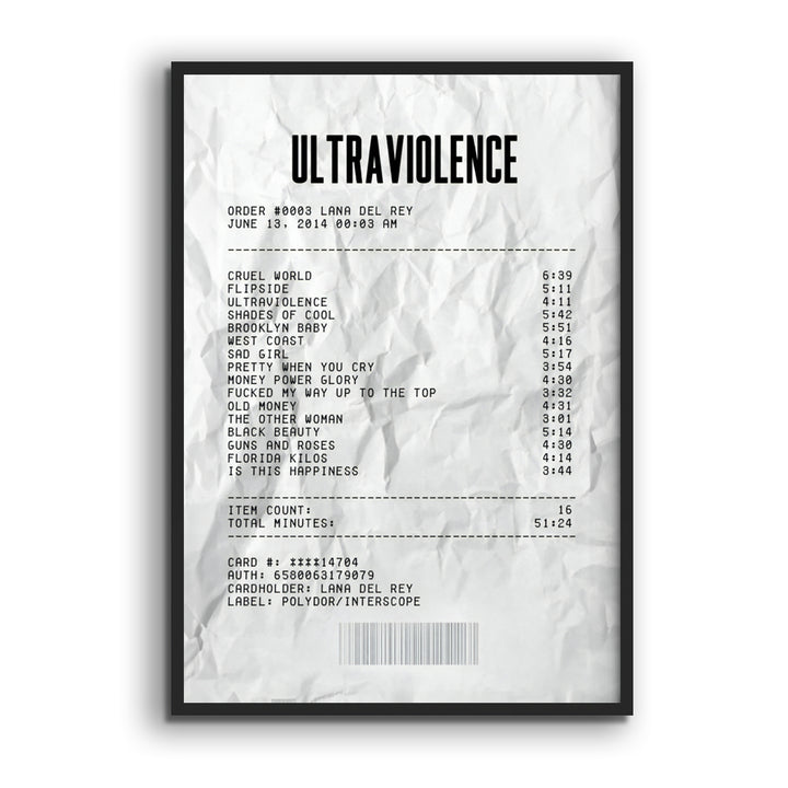 Lana Del Rey "Ultraviolence 2"